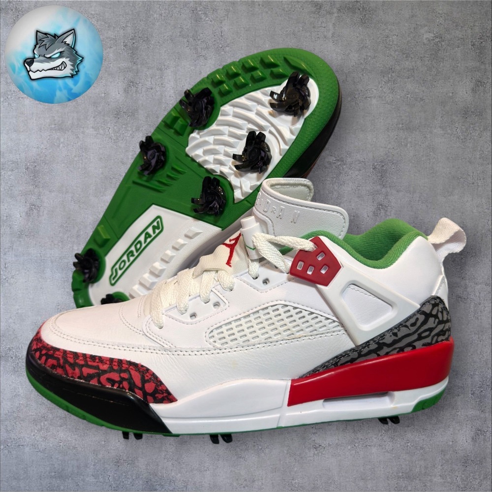 Jordan Spizike G Golf Shoes White Removable Spikes Mens Size 6 HQ4365-100